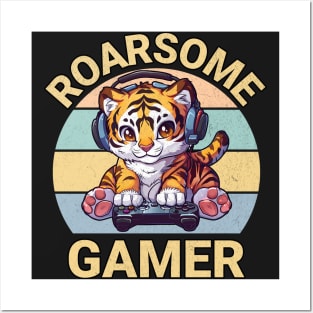Roarsome Gamer Posters and Art